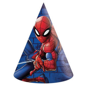 Czapeczki papierowe Spiderman Procos 6 szt.